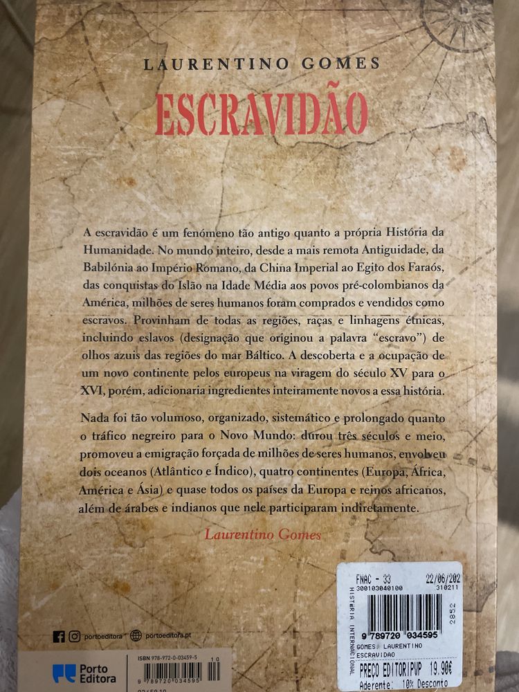 Livro Escravidão de Laurentino Gomes