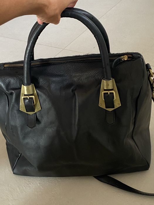 M&Co torebka duża skora naturlana włosie naturalne