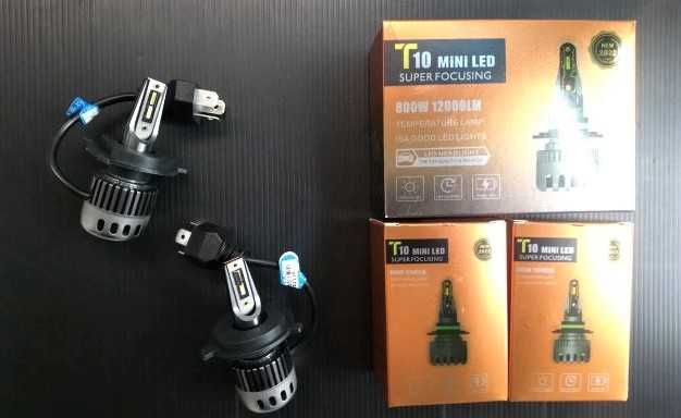 Kit 2x Mini LED lâmpadas automóvel H1, H4 ou H7
