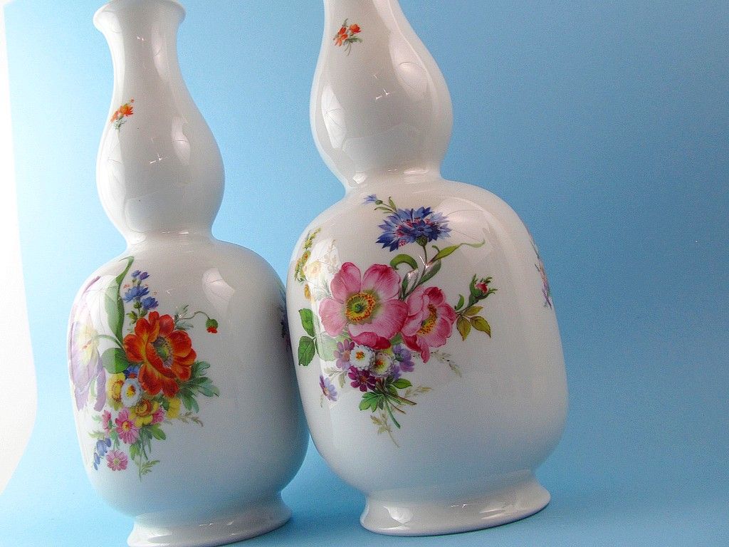 2x ekskluzywny wielki wazon porcelanowy lindner