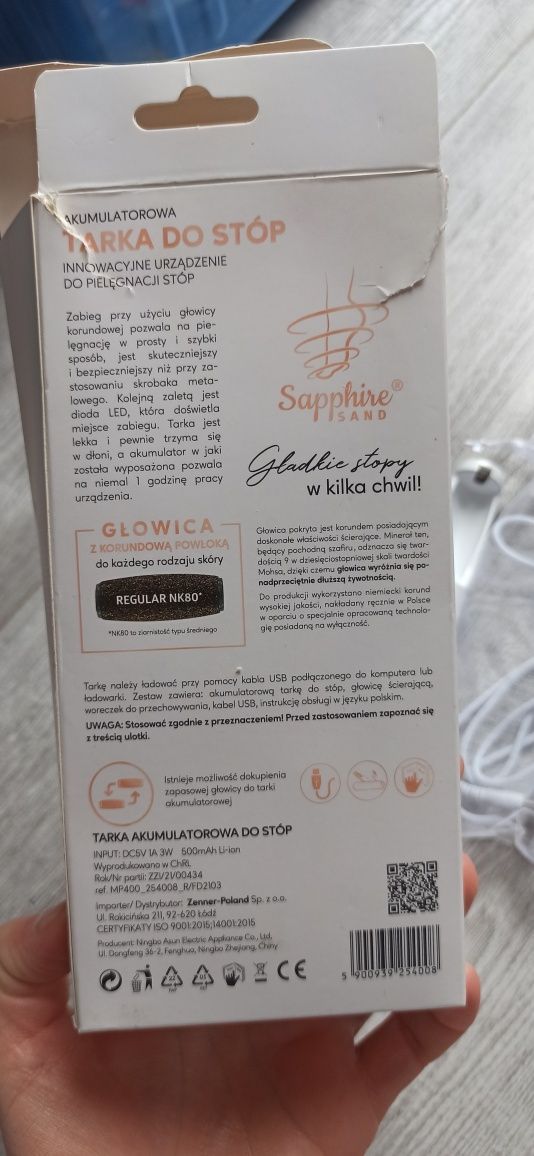 Elektryczna tarka do stóp Ewa Schmitt
