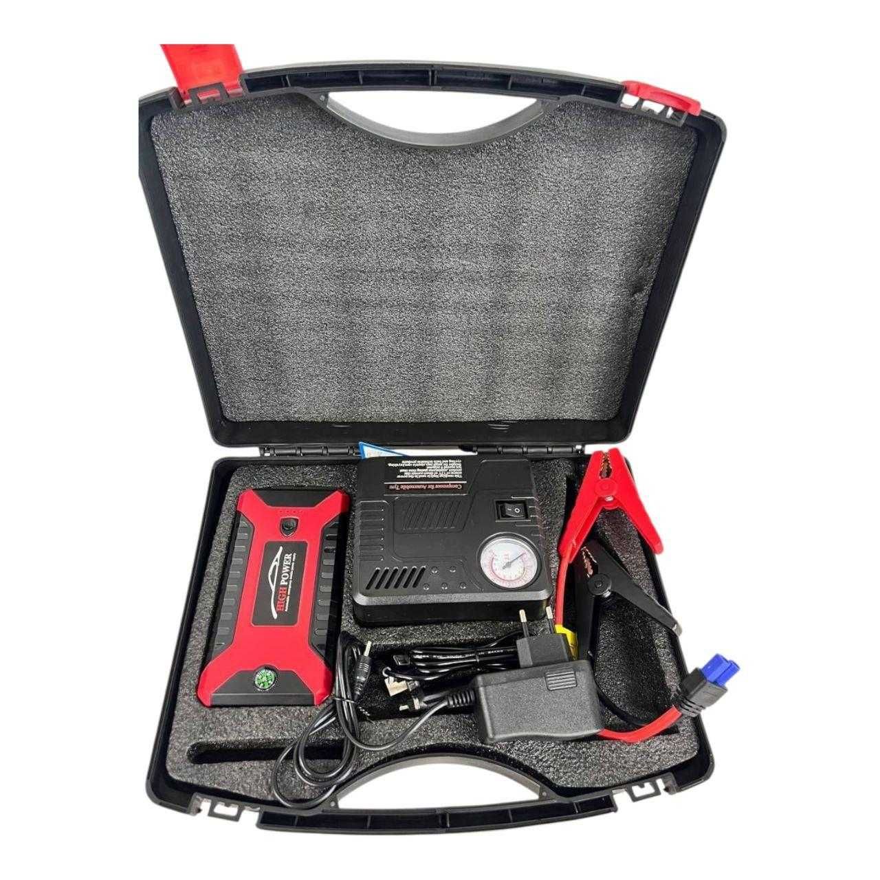 Пускозарядний пристрій 300/600A Jump Starter+компресор 29B 99800 mAh