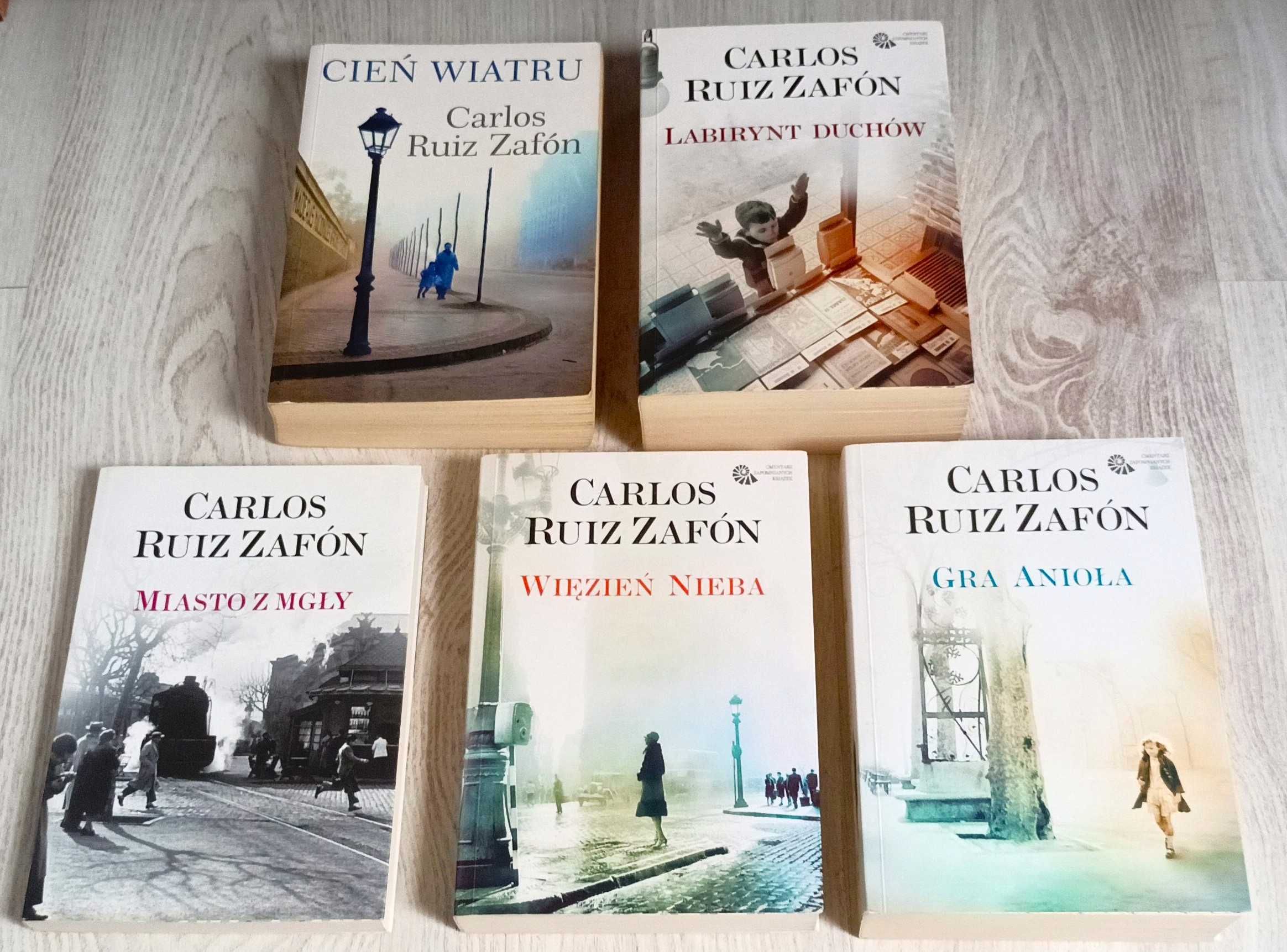 Carlos Ruiz Zafon Więzień nieba Cień wiatru Labirynt duchów Gra anioła