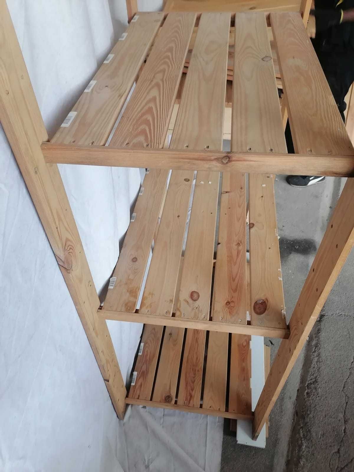 Estante Madeira Tipo Ikea Ivar com prateleiras, pinho, 88x50x174 cm