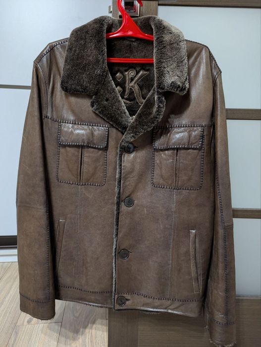 Куртка - дублянка чоловіча шкіряна, розмір XL(52)

Куртка - дублянка