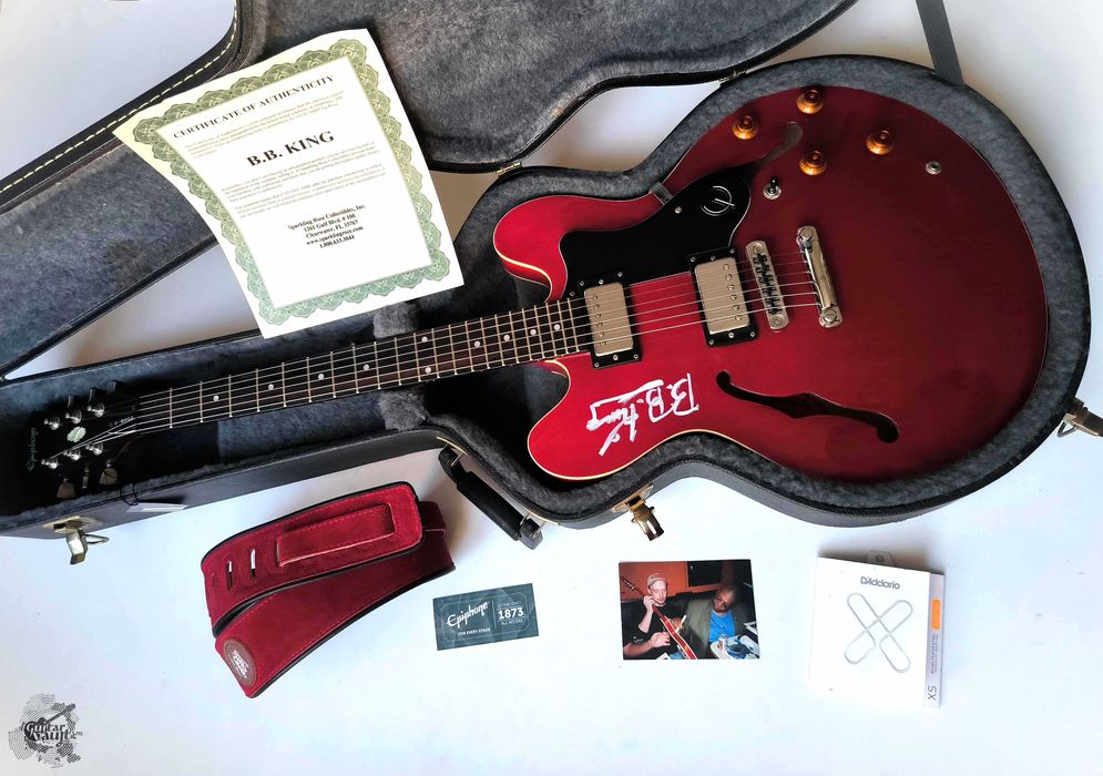 '1997 Epiphone ES-335 Dot (First Run) B.B. King hand-signed (case COA)