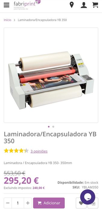 Laminadora a quente