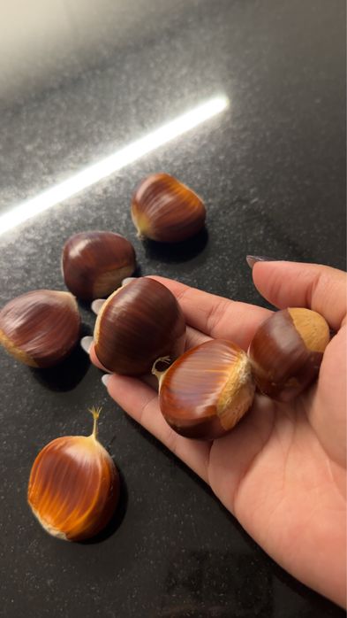 Castanhas fresquinhas