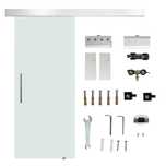 Nowe szklane drzwi przesuwne / 205x77,5cm / HOMCOM !A1122!