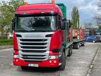 Scania R490 zestaw drewna drzewa