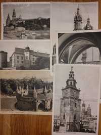 Kolekcja stara pocztówka Kraków  Barbakan Kościół Mariacki 6 szt