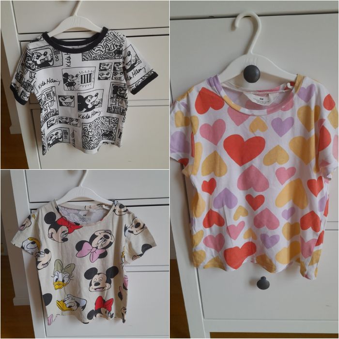 3x tshirt hm 122/128