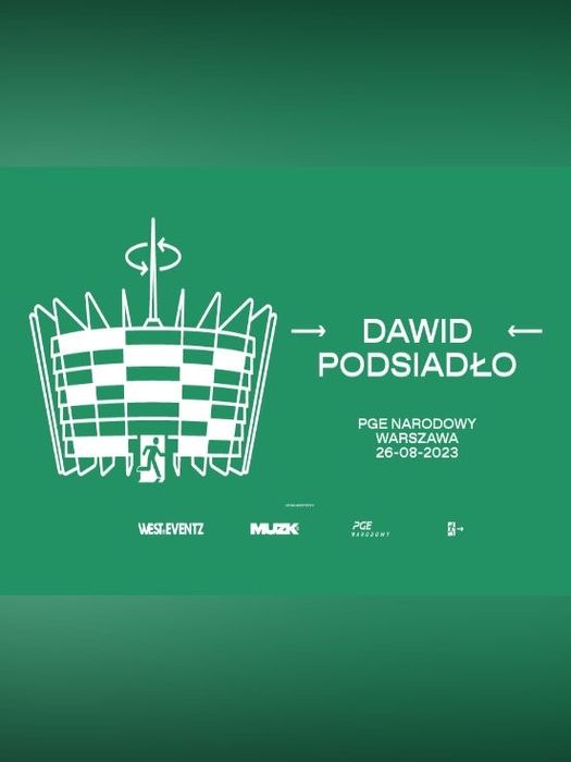 2xBilety koncert Dawid Podsiadło PGE Narodowy 26.08.2023