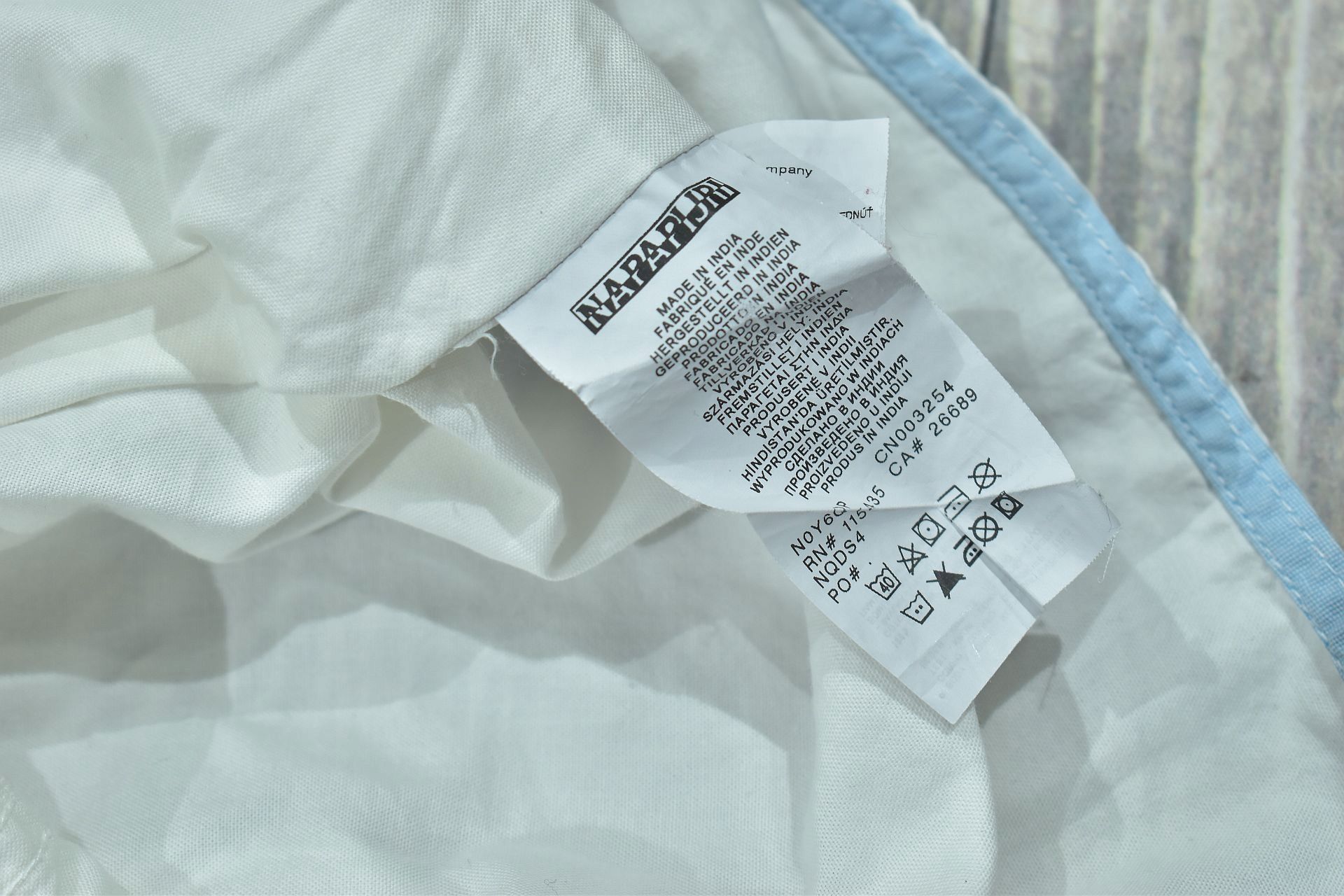 Napapijri Biała Logowana Koszula Regular Fit / Xxl