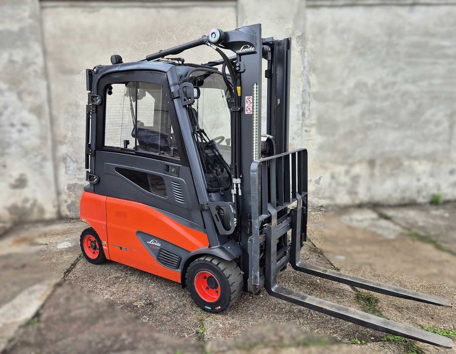 Linde E20 • 5000mtg •  wolny skok • KABINA • wózek widłowy elektryczny