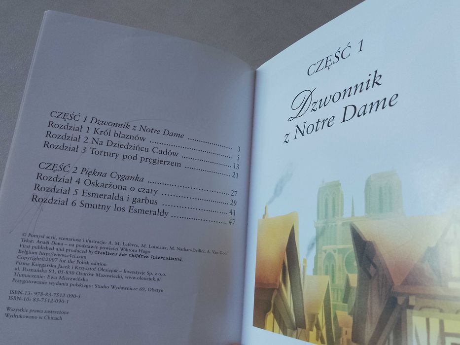 "Dzwonnik z Notre Dame" Czytanki dla dzieci, 2007