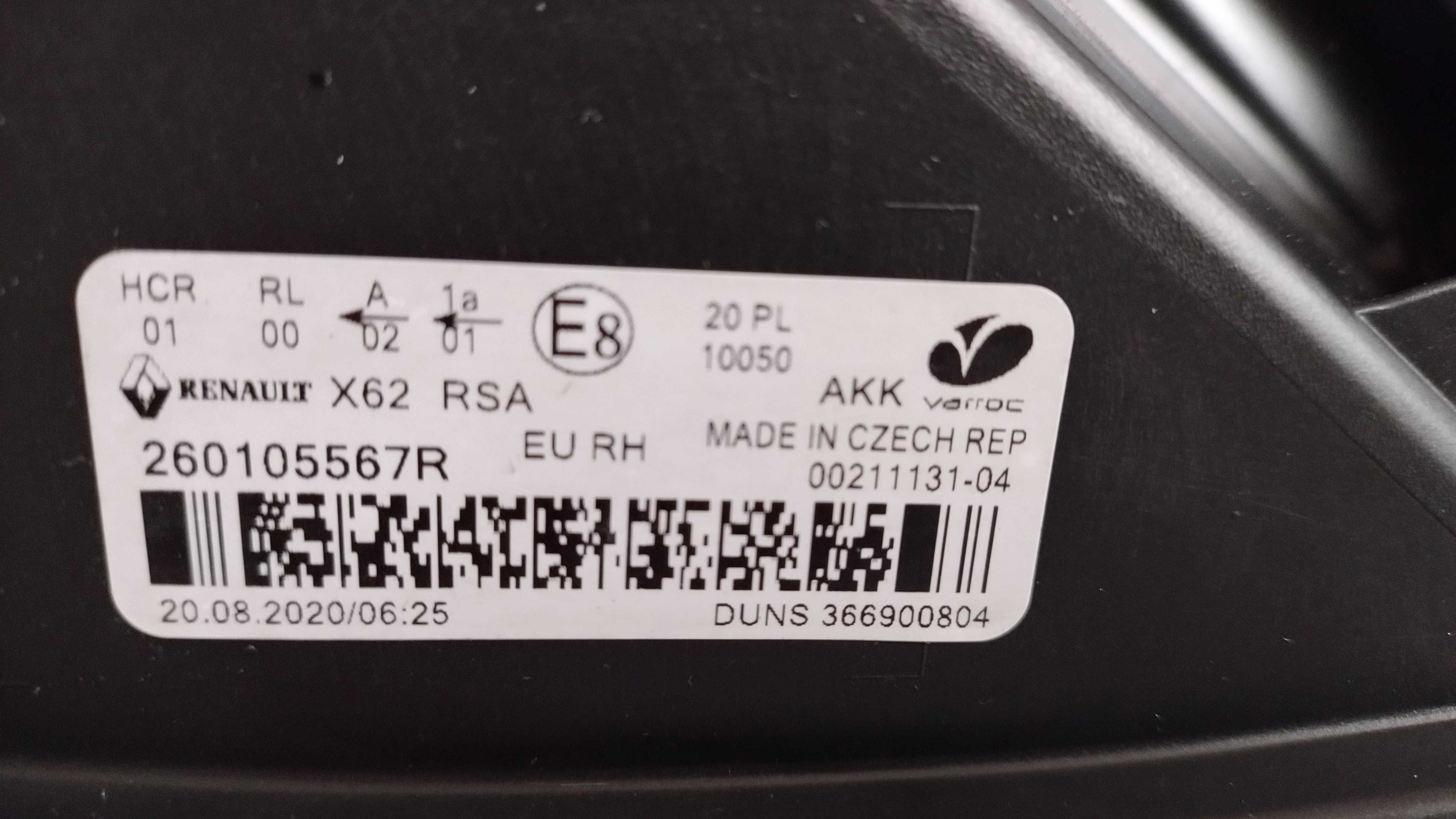 Reflektor Prawy Lampa Przednia Prawa LED Renault Master III Lift 19-