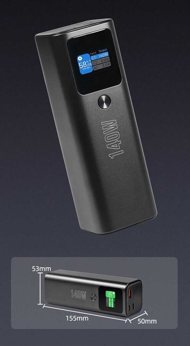 Повербанк PD140W 27000 mAh 2xUSB-C, out USB-A/22.5W PB-2010