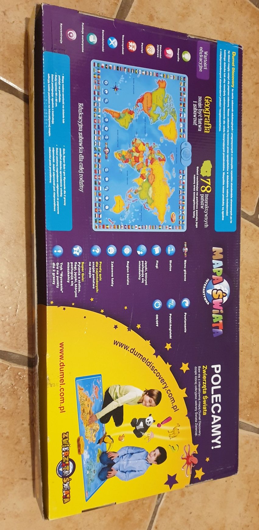 Mapa świata dumel pudełko i instrukcja