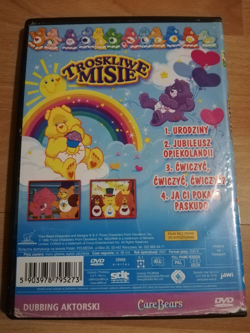 Troskliwe Misie VCD DVD menu bajka Care Bears retro kolekcja
