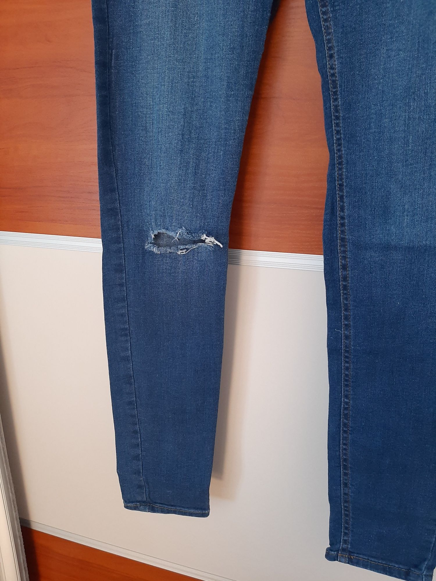 Dżinsy spodnie jeansowe wysoki stan Molly L 40