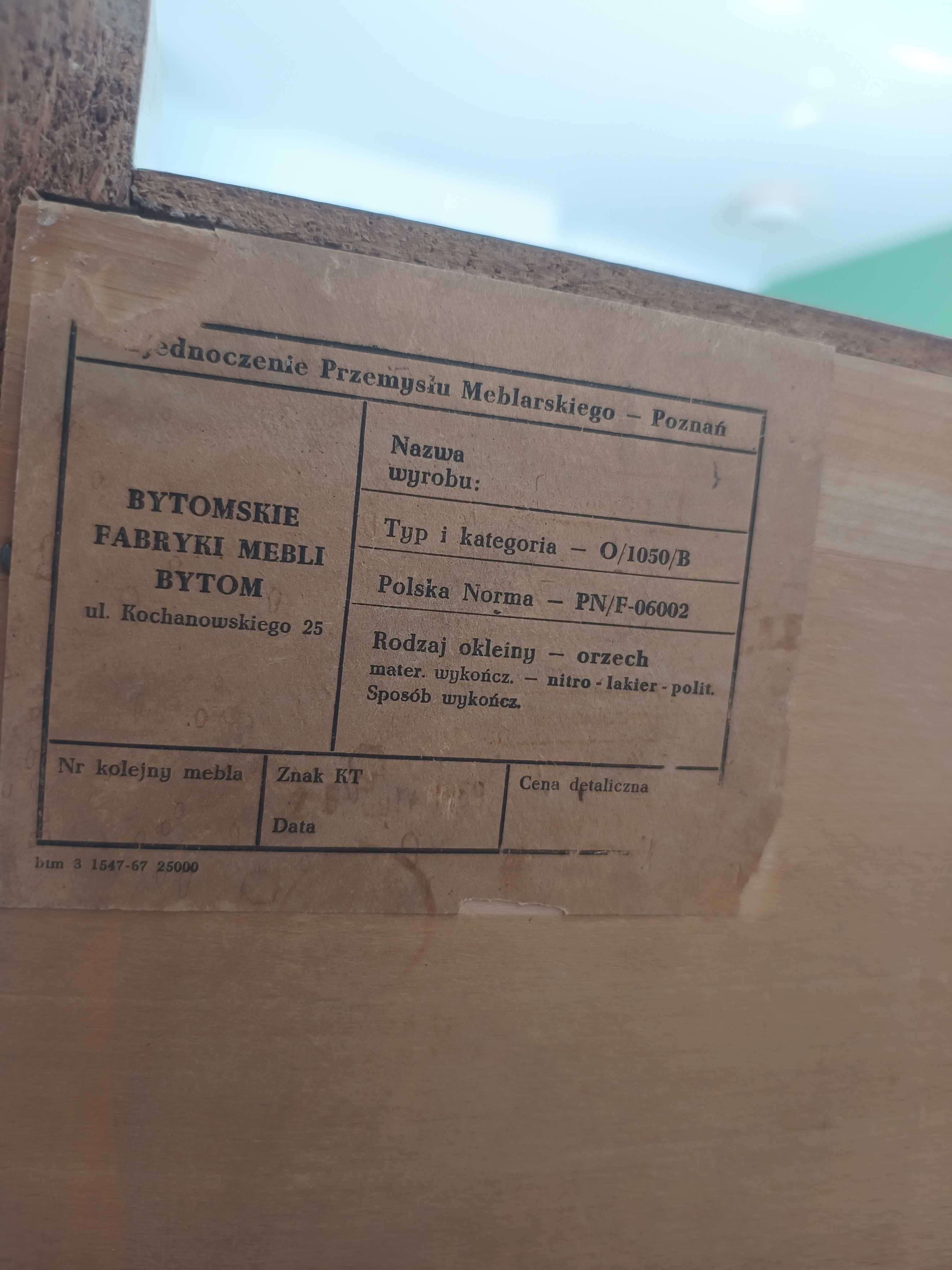 Biblioteczka PRL Bytomskie Fabryki Mebli