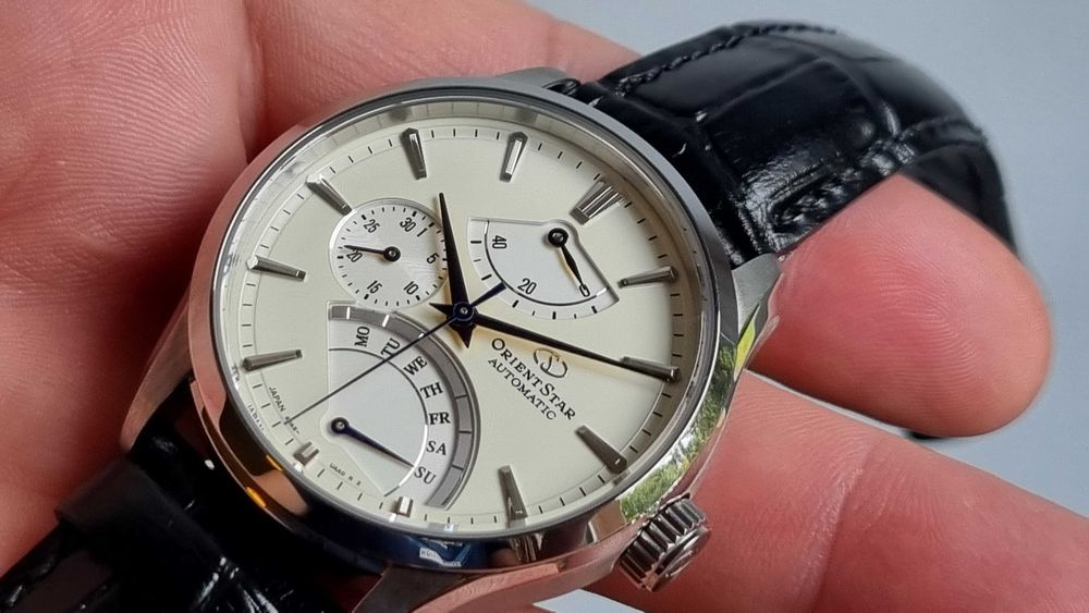 Orient Star Retrograde - Stan Perfekcyjny - Wysoki model- Pełen zestaw