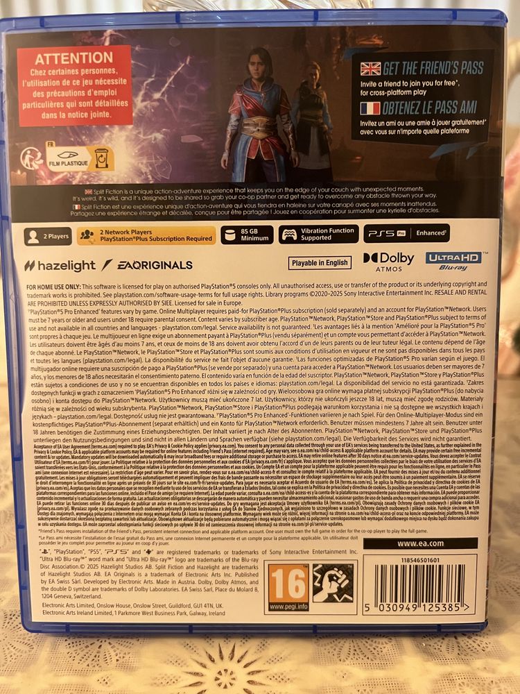 Split fiction PS5