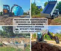Minikoparka - usługi, prace ziemne, zbiorniki montaż, Rzeszów/ okolice