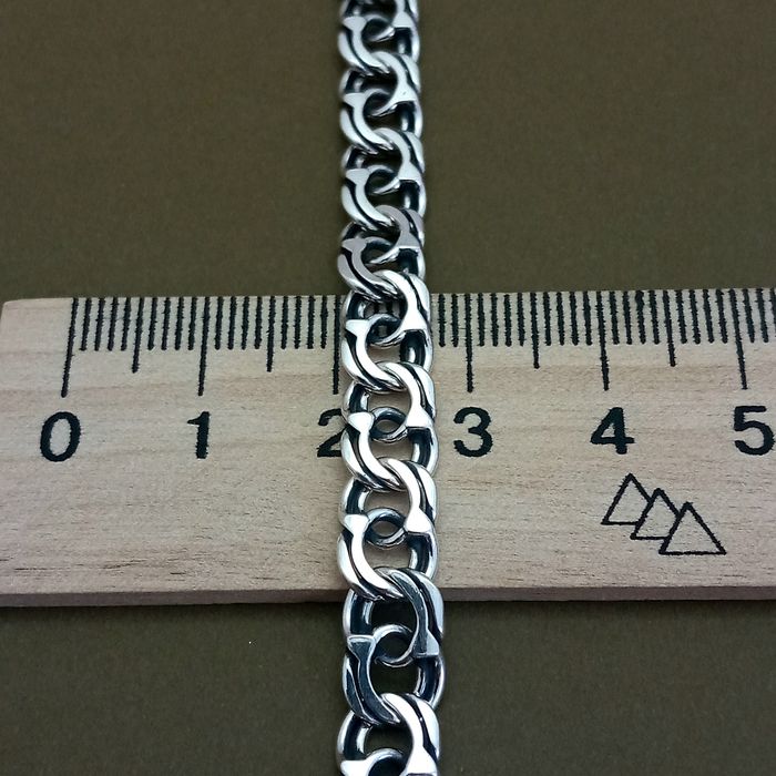 Серебряная подвеска и цепочка бисмарк подвес кулон цепь архангел