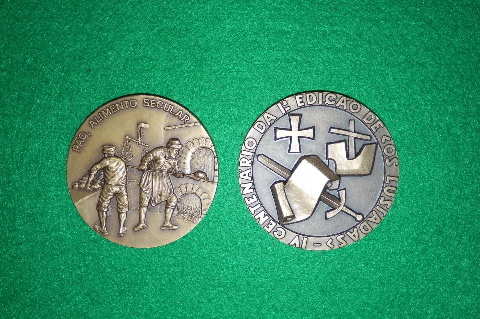 Medalhas de bronze PÃO - 1ªa TREAVESSIA AÉREA DO ATLÂNTICO