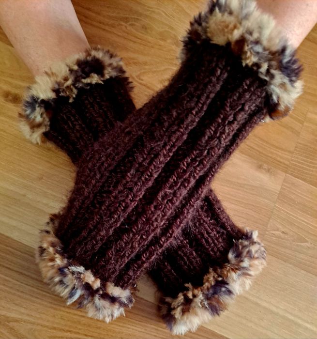 Rękawiczki czekoladowe ręcznie robione