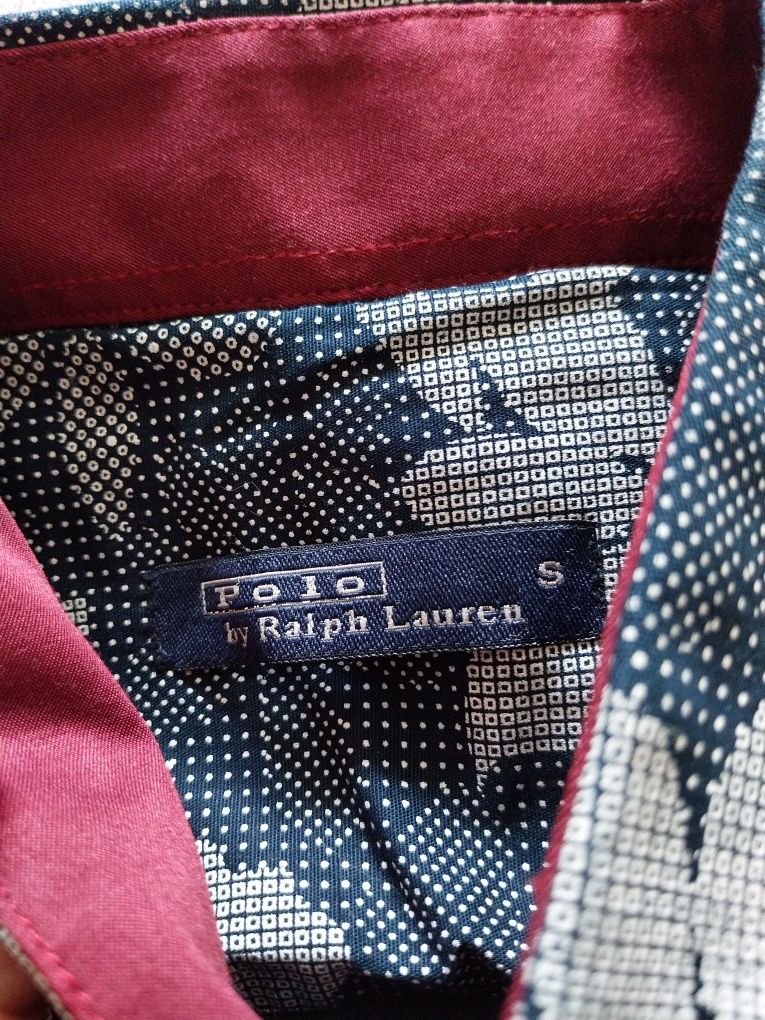 Granatowa koszula z długim rękawem Polo Ralph Lauren rozmiar S
