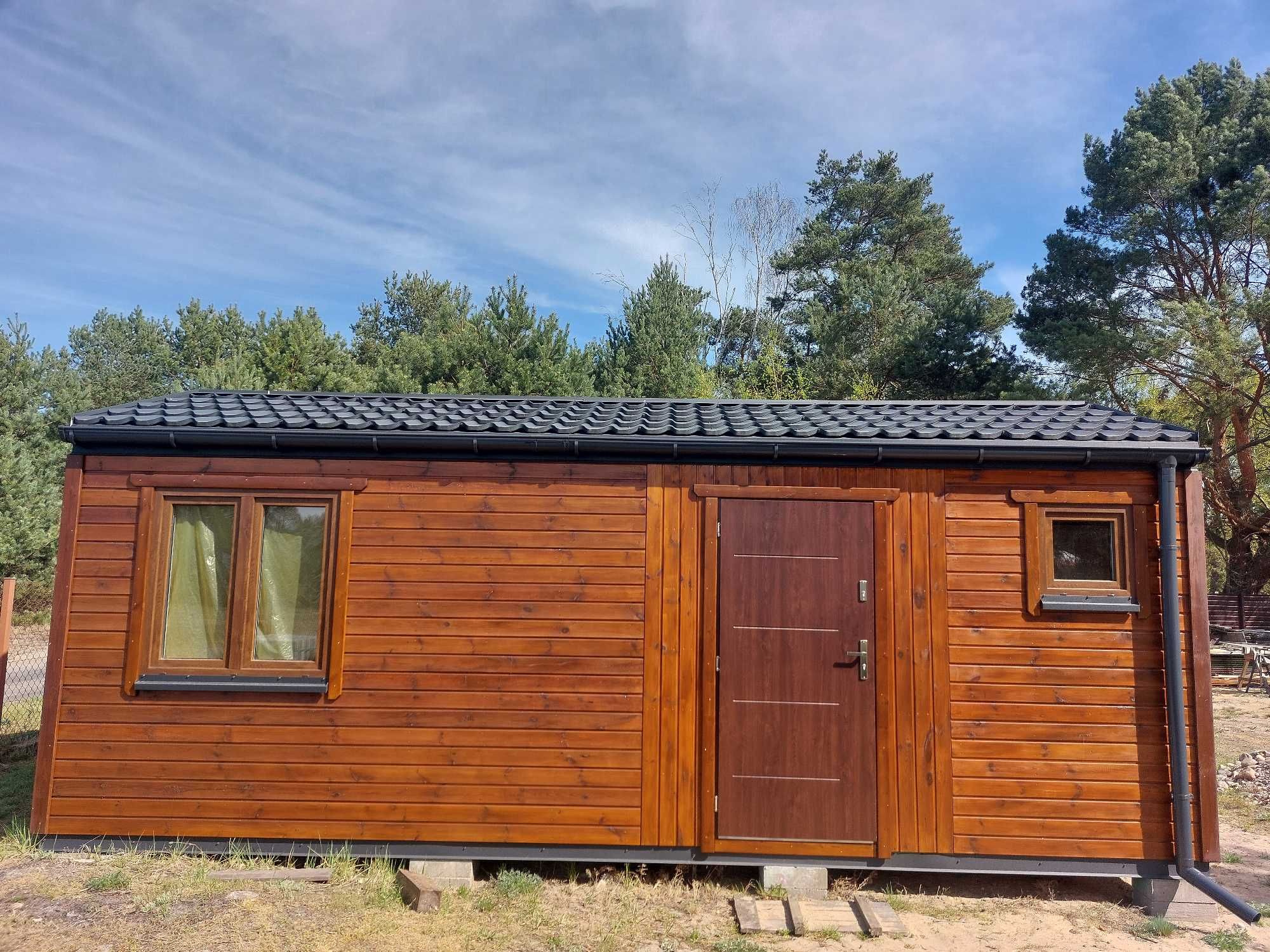 Komfortowy domek letniskowy mobilny 7,1x3,0m - gotowy do zamieszkania