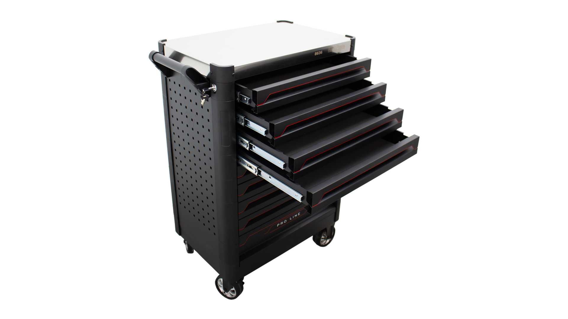 Carro de Ferramentas Vazio Pro Line 9 Gavetas KROFTOOLS   JR19