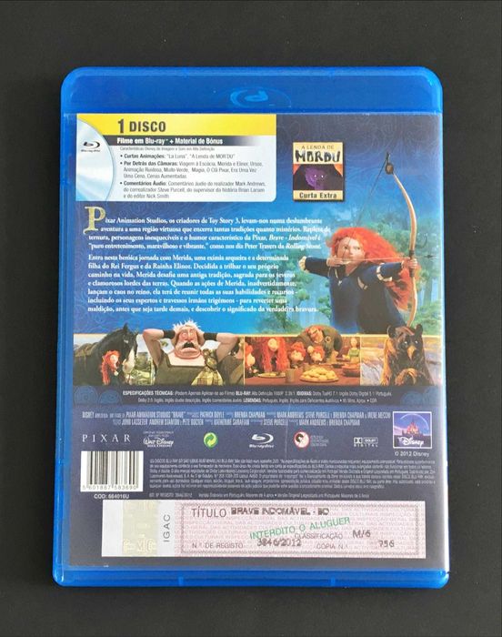 FILME BLU-RAY [16€ cada] Brave Walt Disney Pixar DIVERSOS