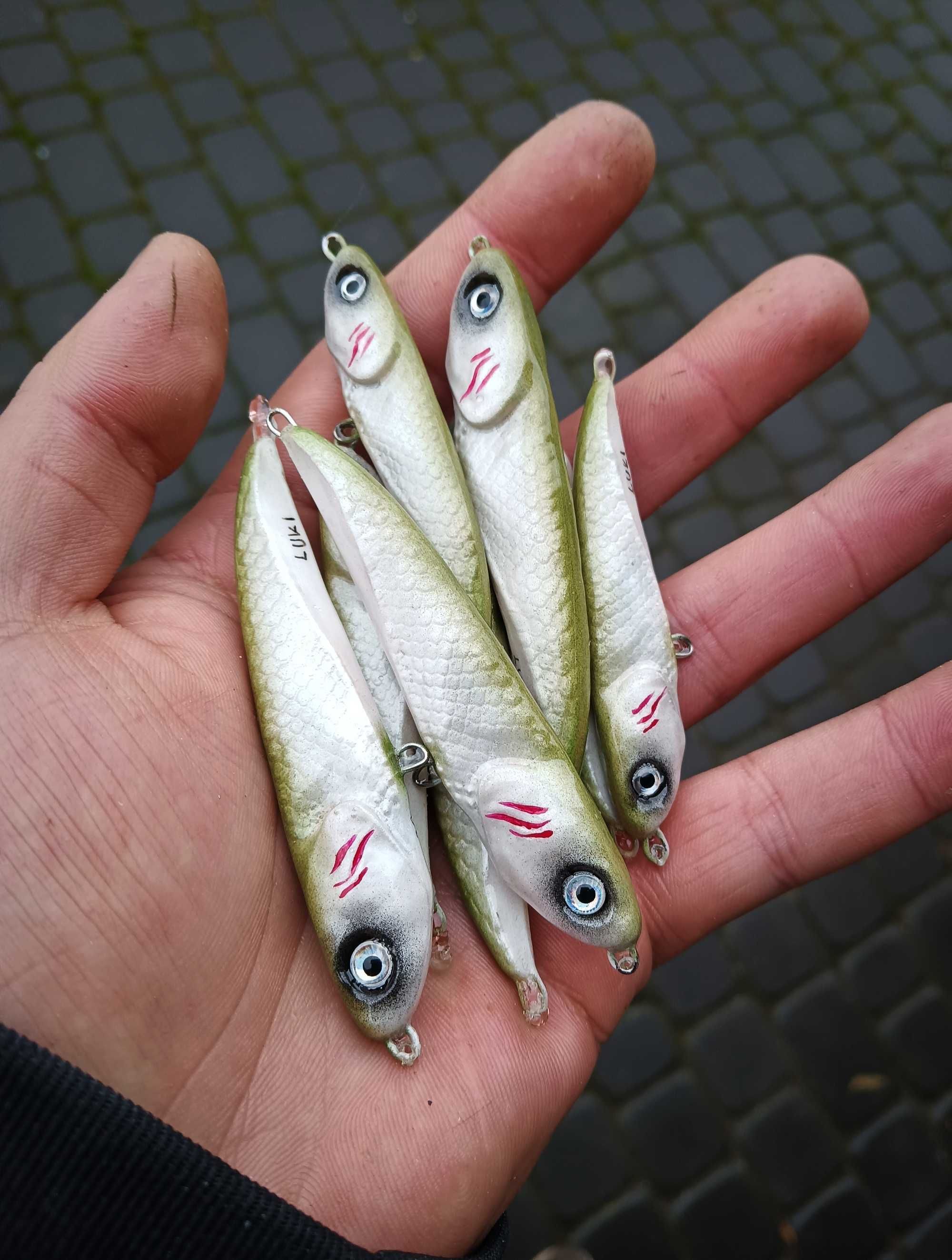 Woblery Boleniowe Bezsterowe LUKI LURES 80mm 20g i 65mm 10g HANDMADE