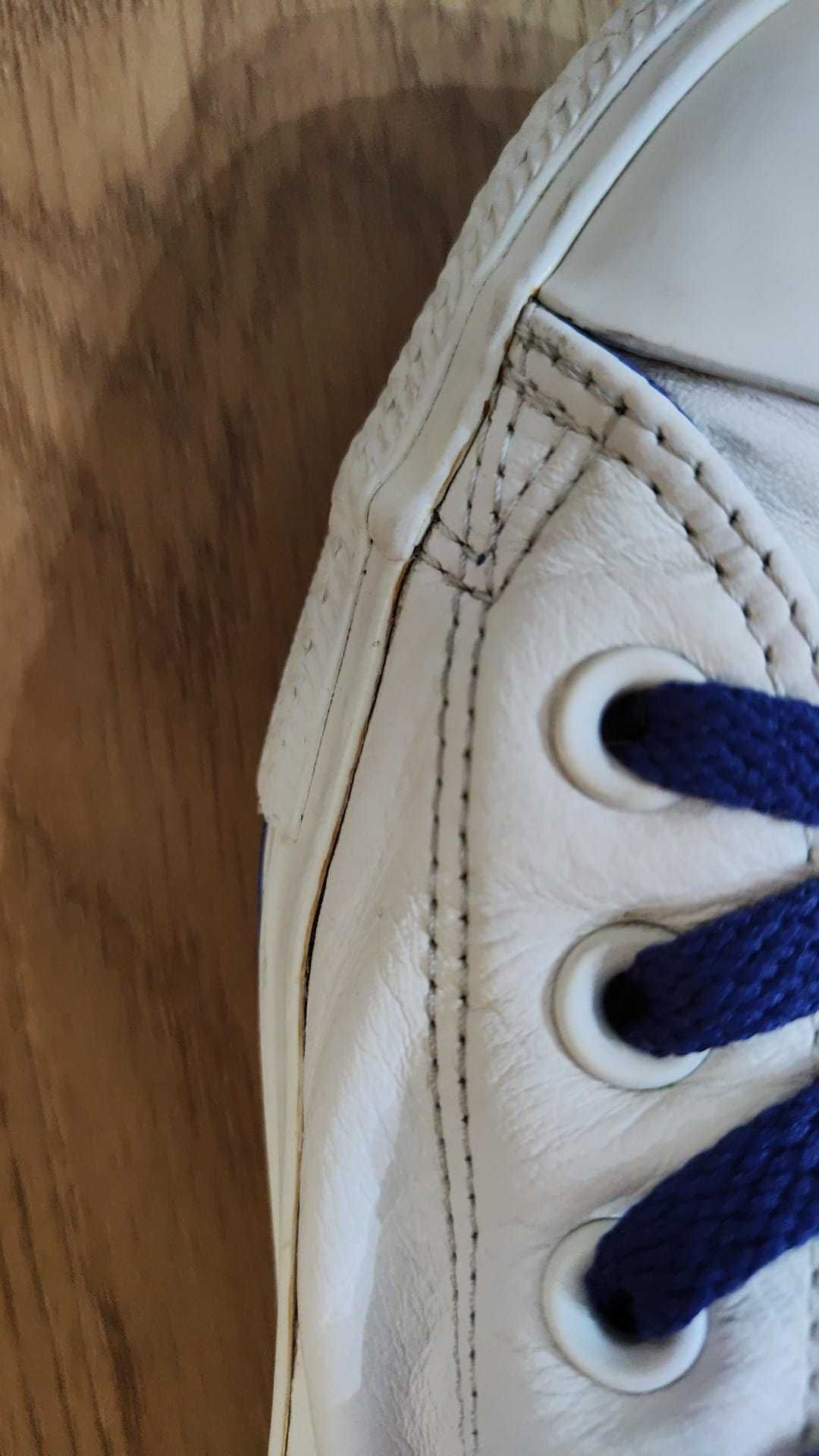 Białe skórzane Converse All Star unisex
