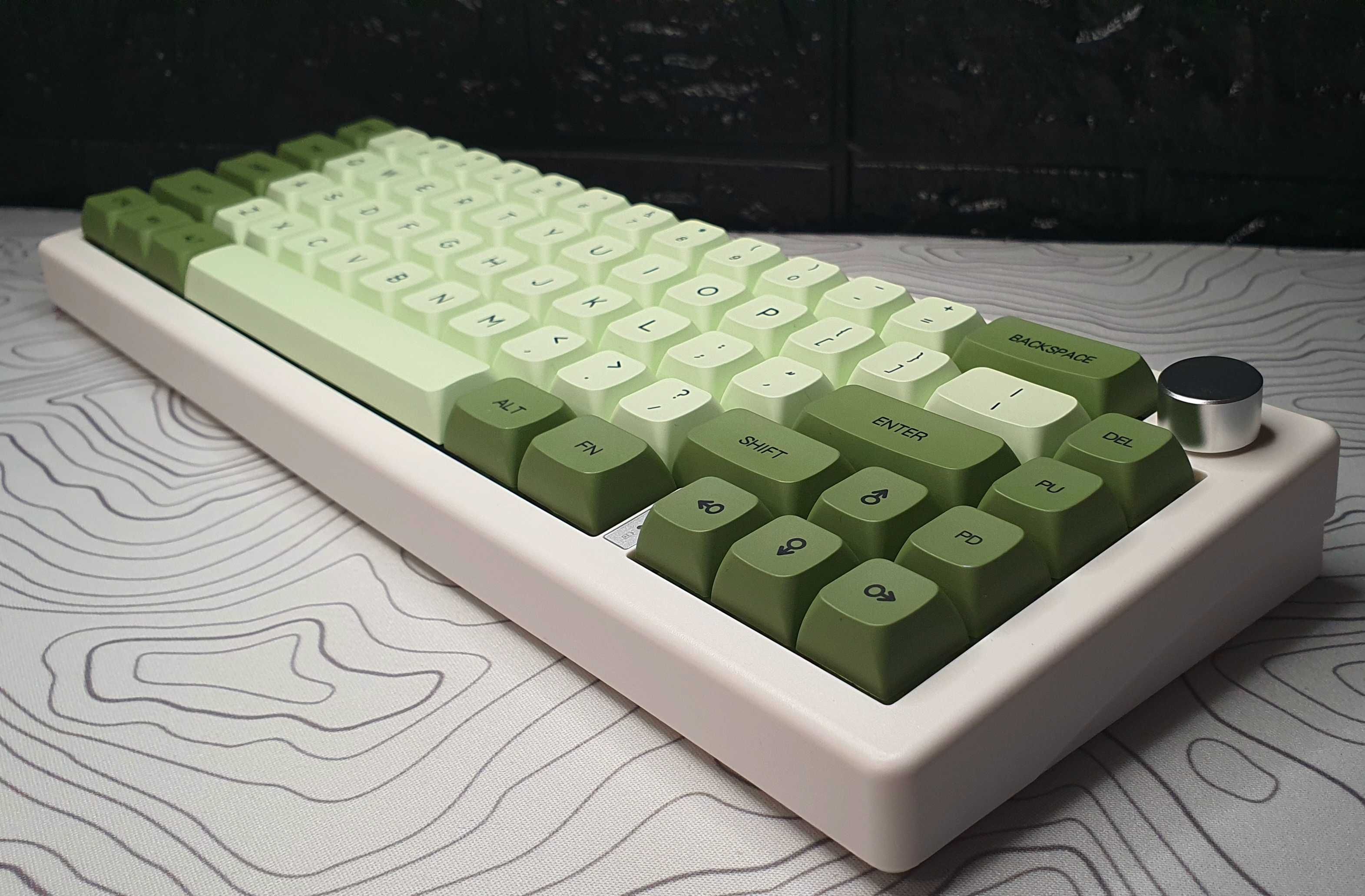 Кастомна механічна бездротова клавіатура GMK67 2,4 ГГц Silent Lemon V2