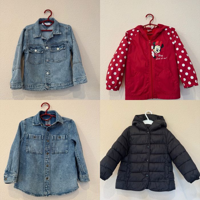 Куртка джинсова , вітровка , джинси next 4/5 років