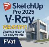 SketchUp Pro VRay 17 -2025 PL Legalna Licencja  GRATISy. FV DOŻYWOTNIA