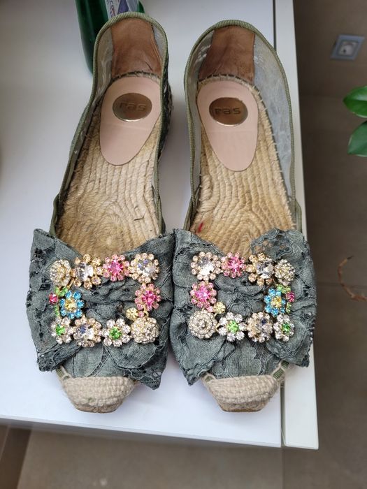 Ras espadryle khaki r. 37.