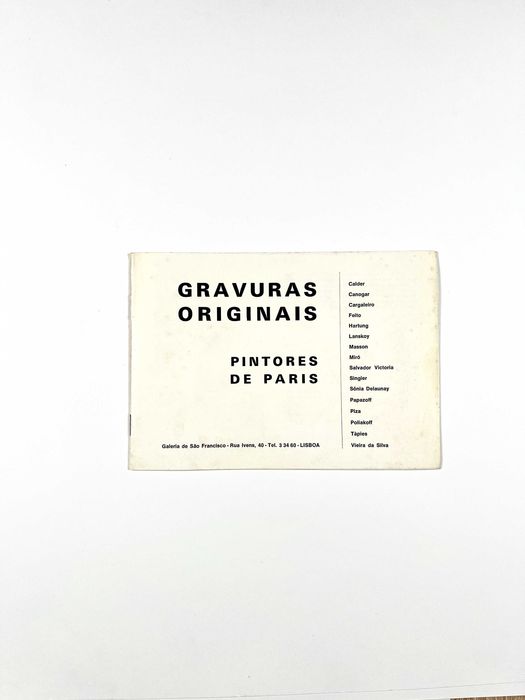 Gravuras originais pintores de paris Galeria São Francisco 1972