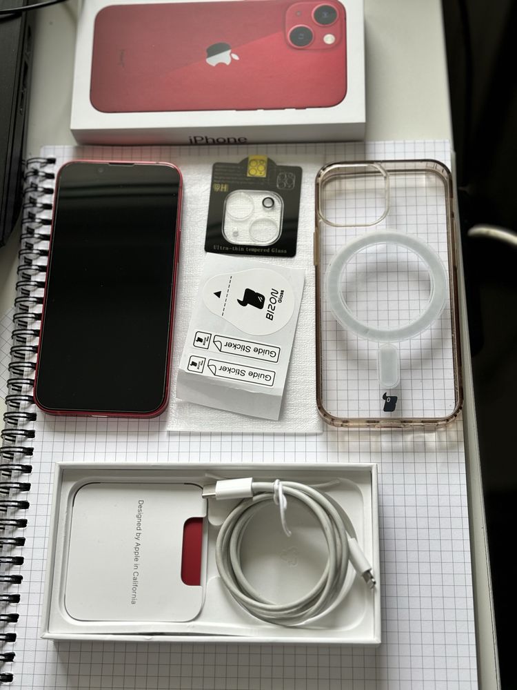 Iphone 13 mini RED  w super stanie( Nowa Bateria )