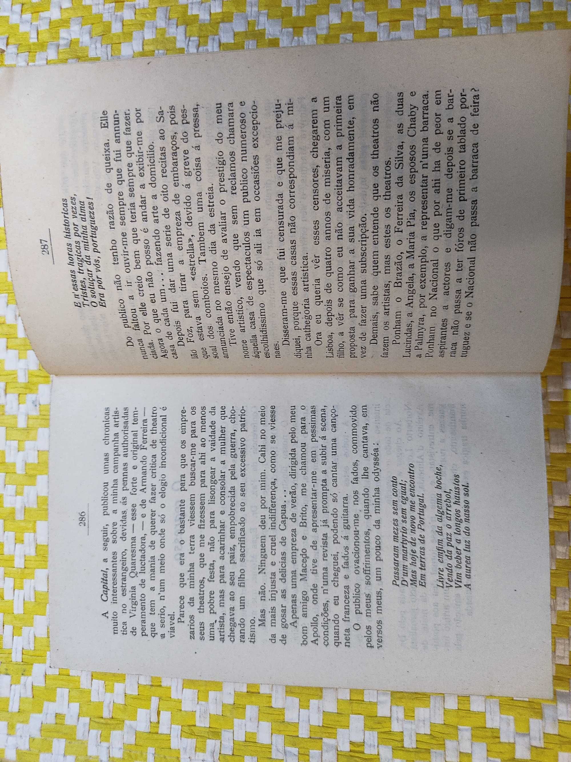 VAGABUNDA. Seguimento ás Memorias de uma Actriz. 
1908 a 1919.