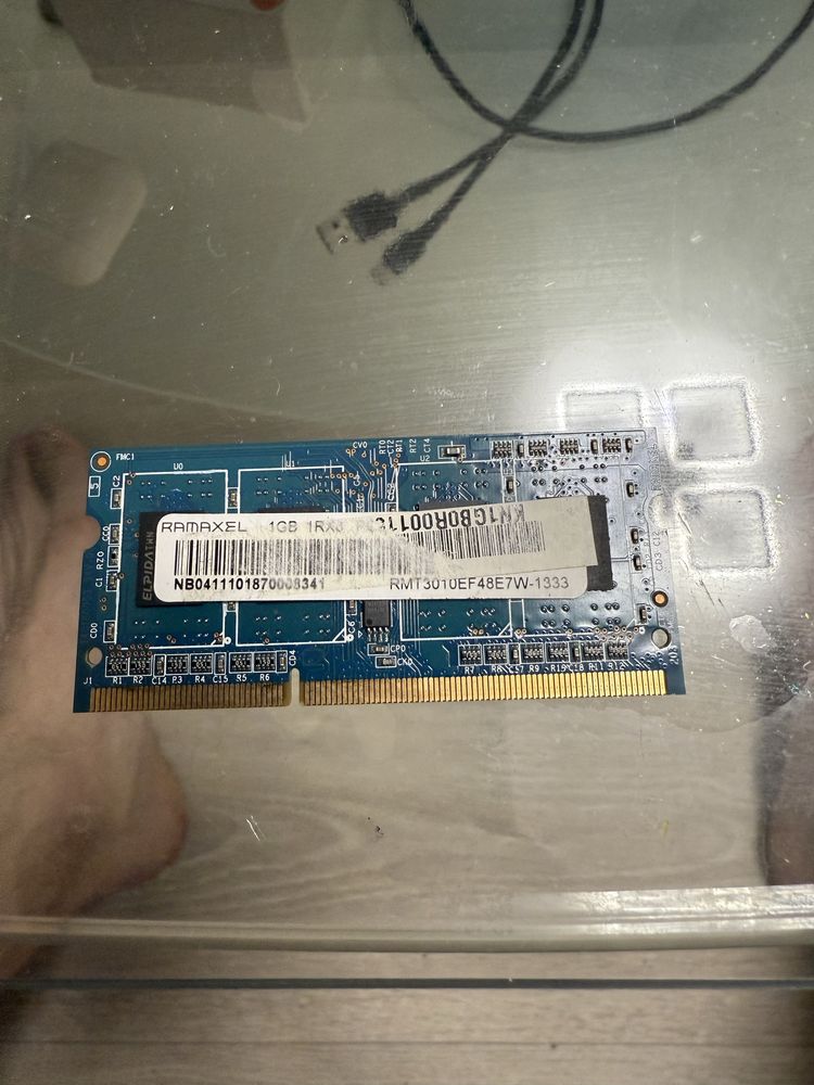 Оперативна памʼять ddr3 для ноутбука 1gb