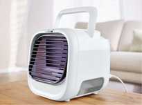Stylowy mini termowentylator stołowy LED 7 kolorów