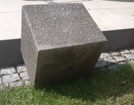 Szara donica ogrodowa, mrozoodporna 28x26cm
