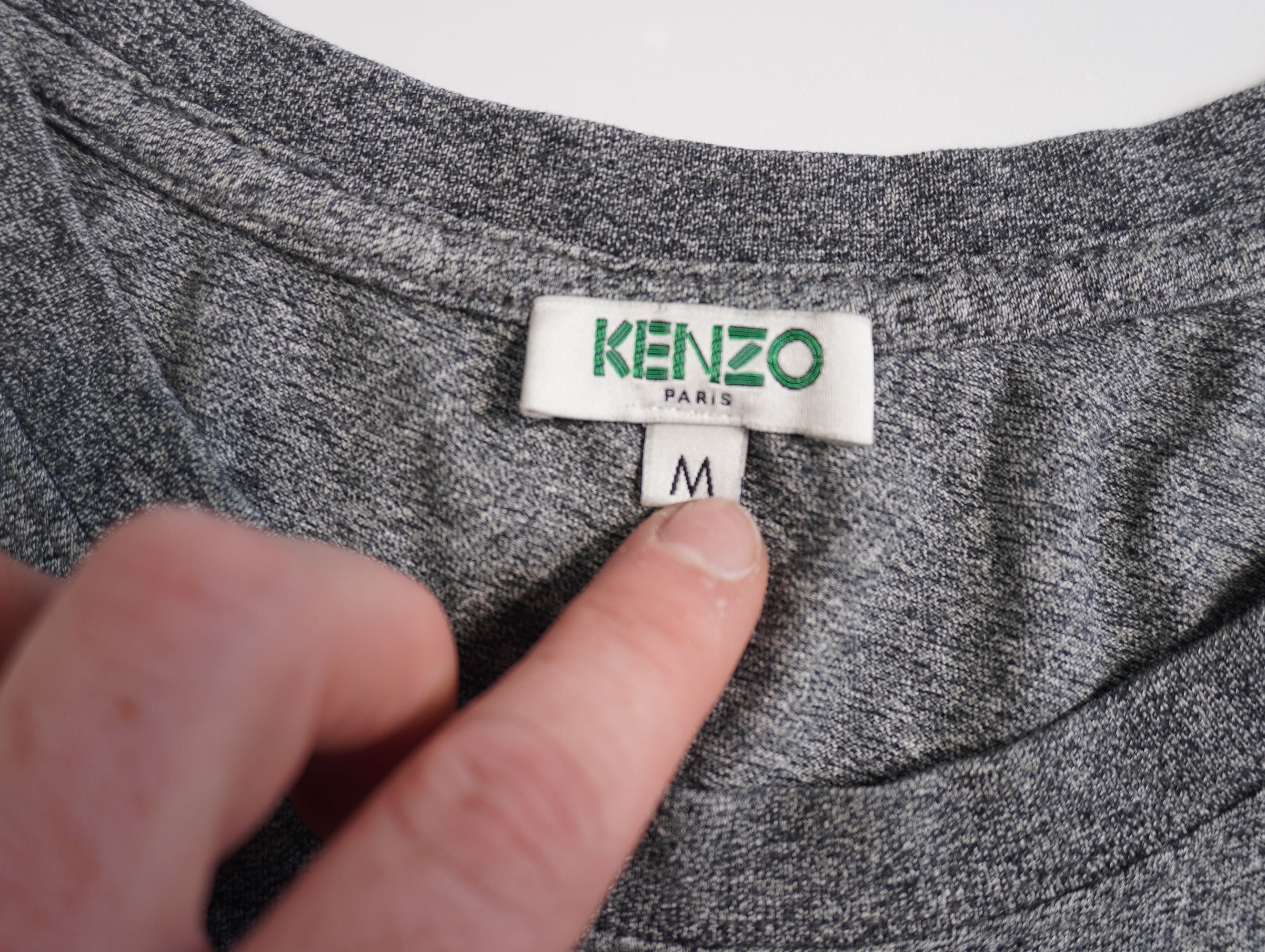 Kenzo t shirt tee męski szary logo M unisex