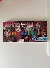 Plastelina dla dzieci 12 kolorów Monster High nowa